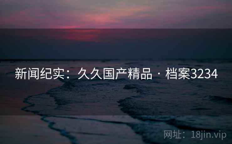 新闻纪实：久久国产精品 · 档案3234