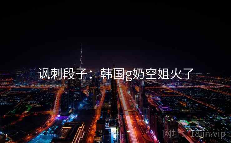 讽刺段子：韩国g奶空姐火了